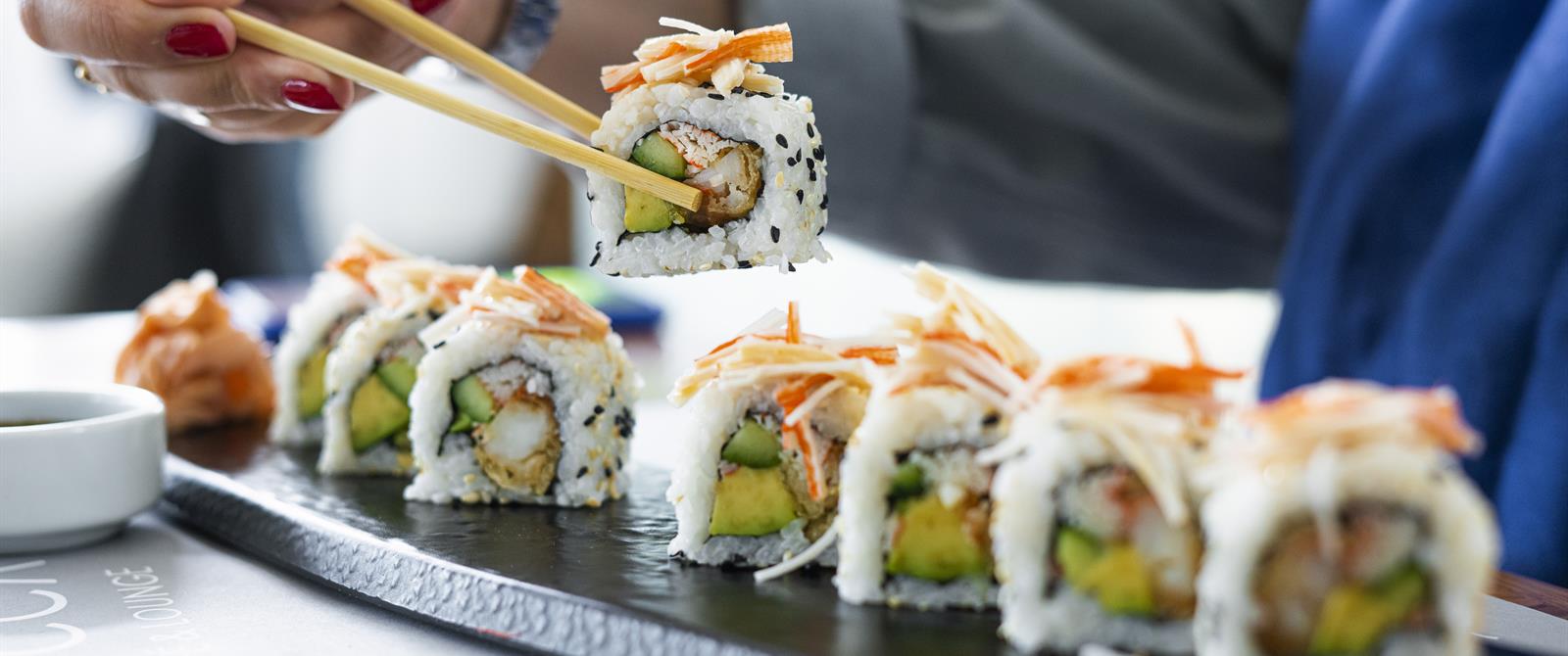 Online Order of Rocca Lounge Sushi Rolls